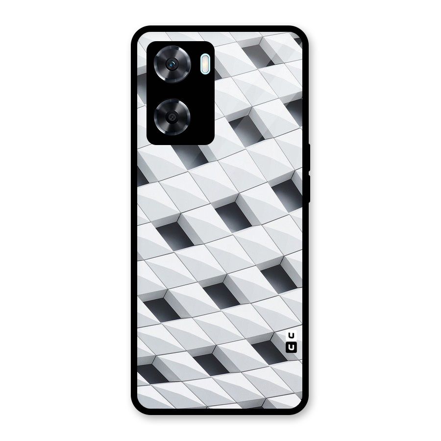 Building Pattern Glass Back Case for Oppo A77