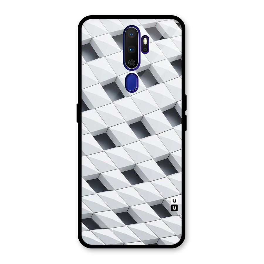 Building Pattern Glass Back Case for Oppo A9 (2020)