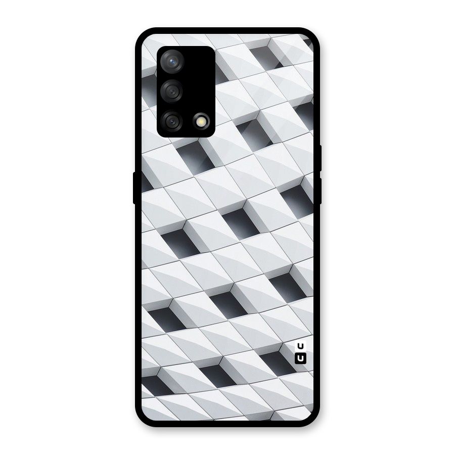 Building Pattern Glass Back Case for Oppo F19