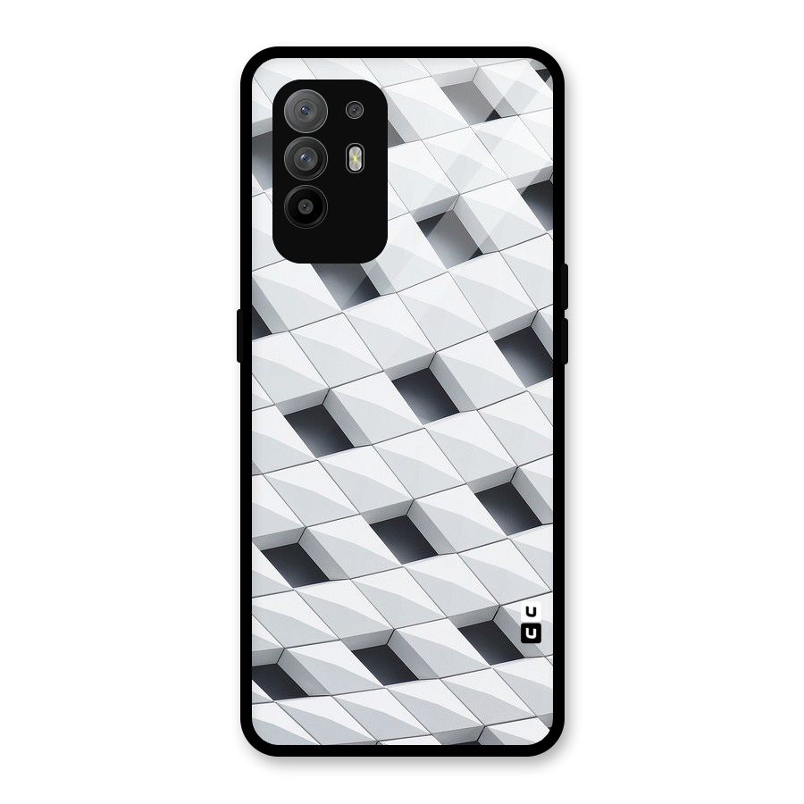 Building Pattern Glass Back Case for Oppo F19 Pro Plus 5G