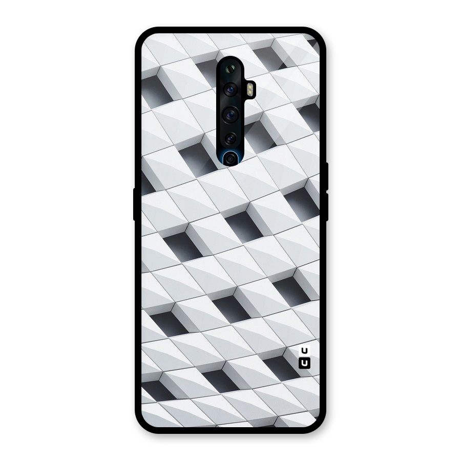 Building Pattern Glass Back Case for Oppo Reno2 Z