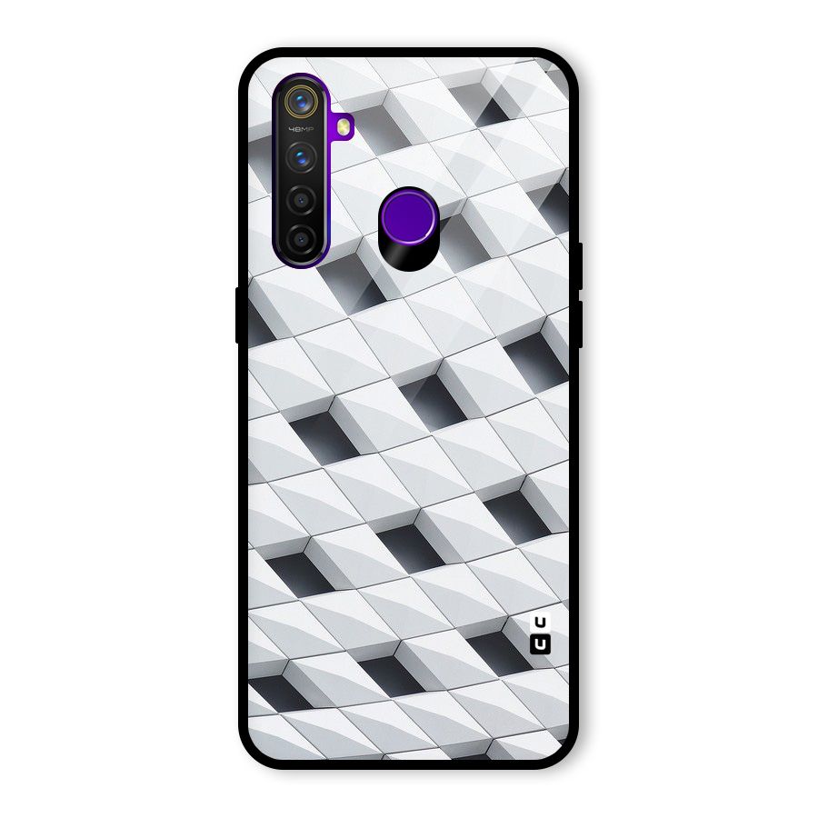 Building Pattern Glass Back Case for Realme 5 Pro