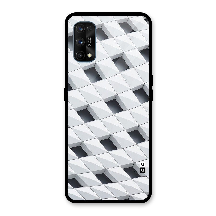 Building Pattern Glass Back Case for Realme 7 Pro