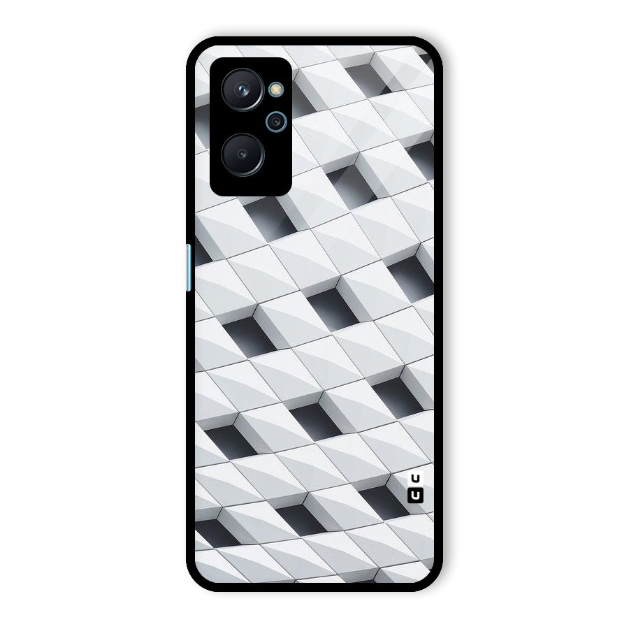 Building Pattern Glass Back Case for Realme 9i