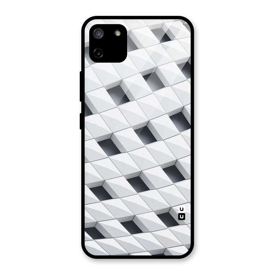 Building Pattern Glass Back Case for Realme C11