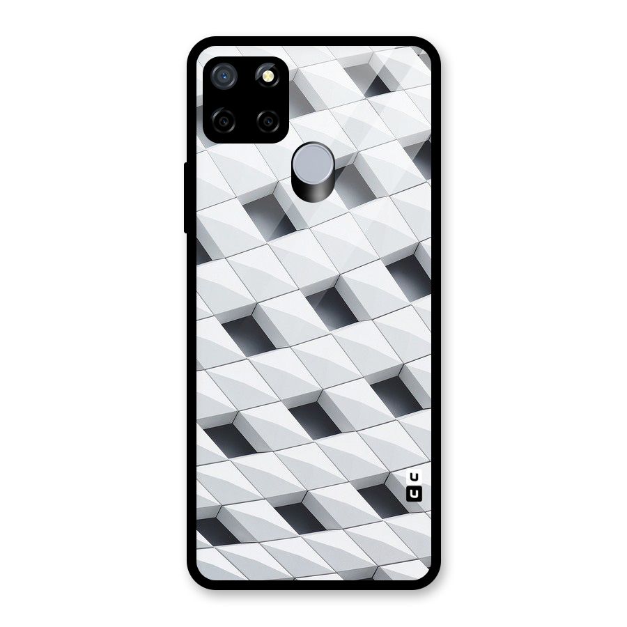 Building Pattern Glass Back Case for Realme C15