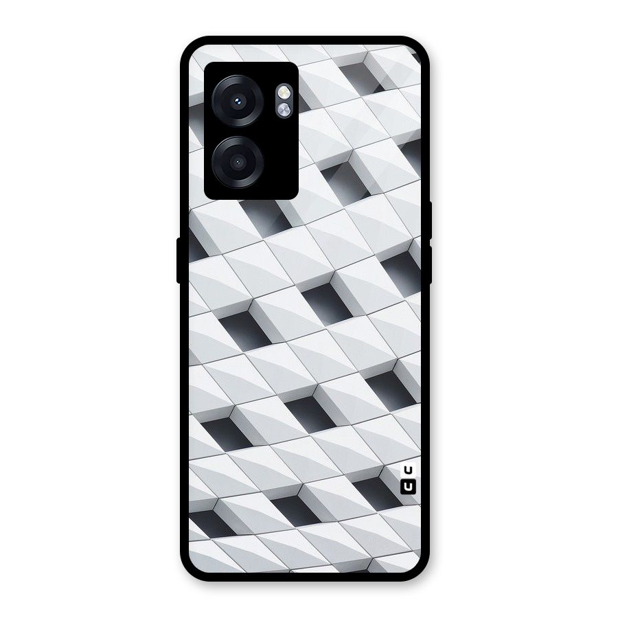 Building Pattern Glass Back Case for Realme Narzo 50 5G