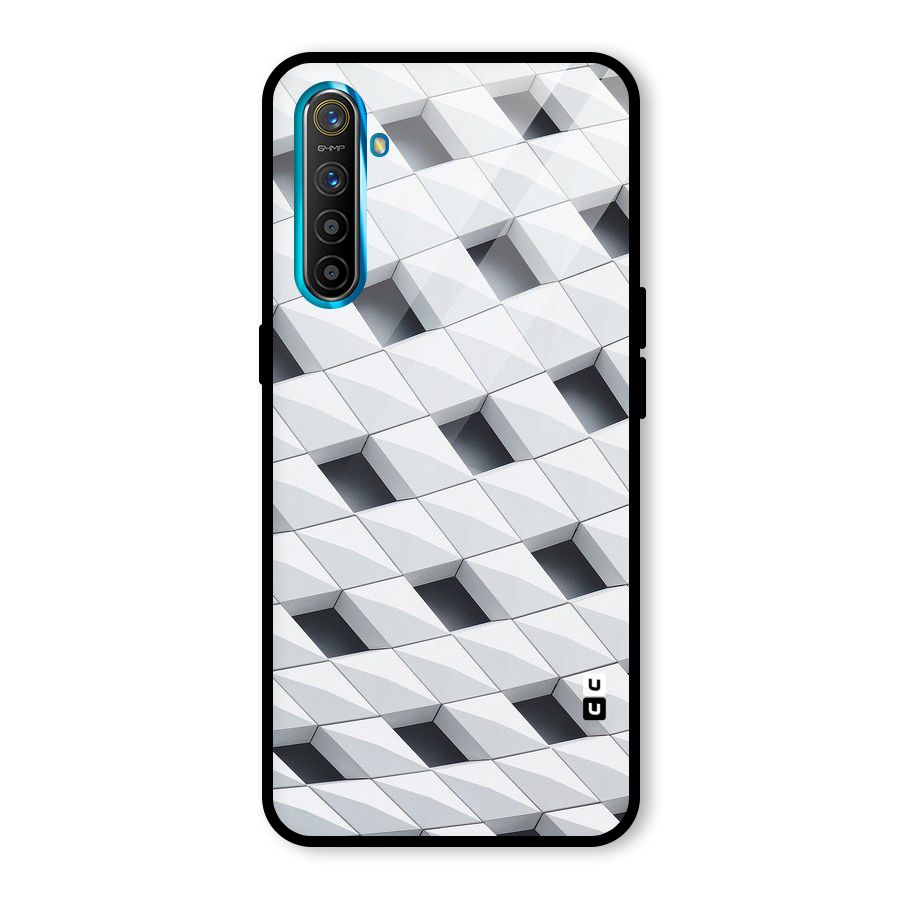 Building Pattern Glass Back Case for Realme X2