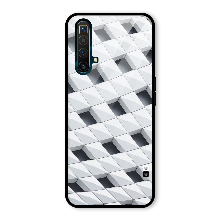 Building Pattern Glass Back Case for Realme X3