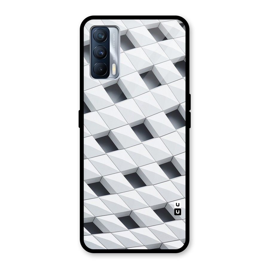 Building Pattern Glass Back Case for Realme X7