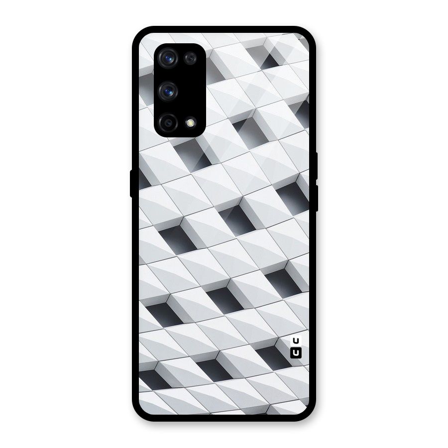Building Pattern Glass Back Case for Realme X7 Pro