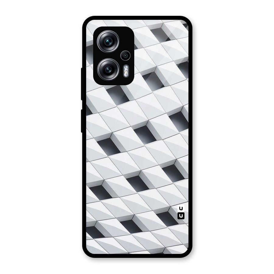 Building Pattern Glass Back Case for Redmi K50i