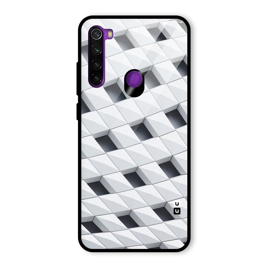 Building Pattern Glass Back Case for Redmi Note 8