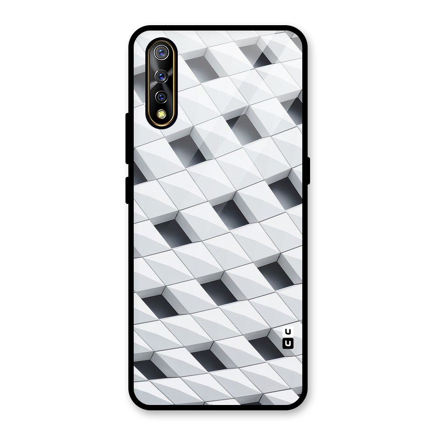 Building Pattern Glass Back Case for Vivo S1