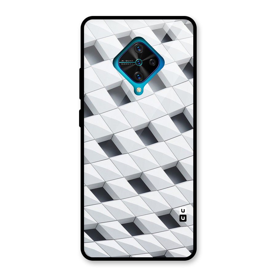 Building Pattern Glass Back Case for Vivo S1 Pro