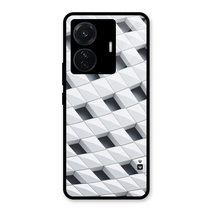 Building Pattern Glass Back Case for Vivo T1 Pro