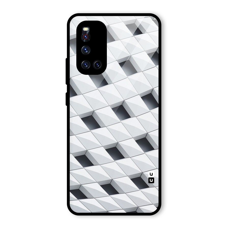 Building Pattern Glass Back Case for Vivo V19