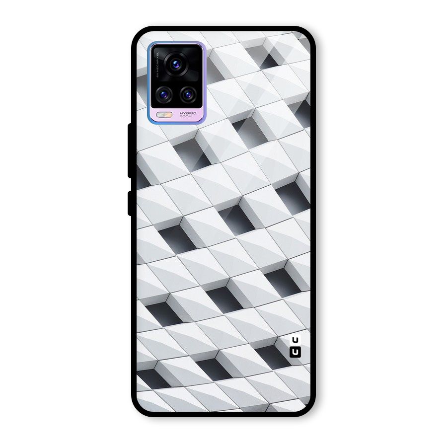 Building Pattern Glass Back Case for Vivo V20 Pro