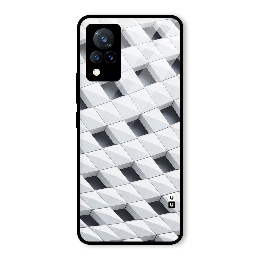 Building Pattern Glass Back Case for Vivo V21 5G