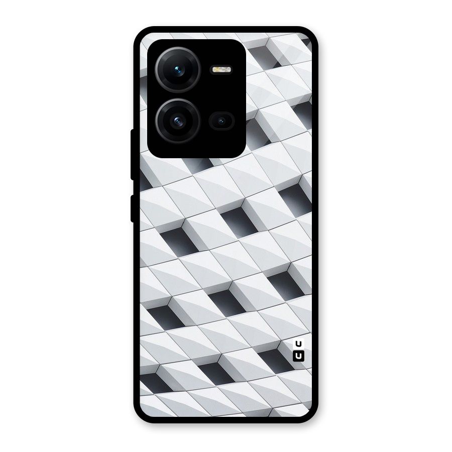 Building Pattern Glass Back Case for Vivo V25