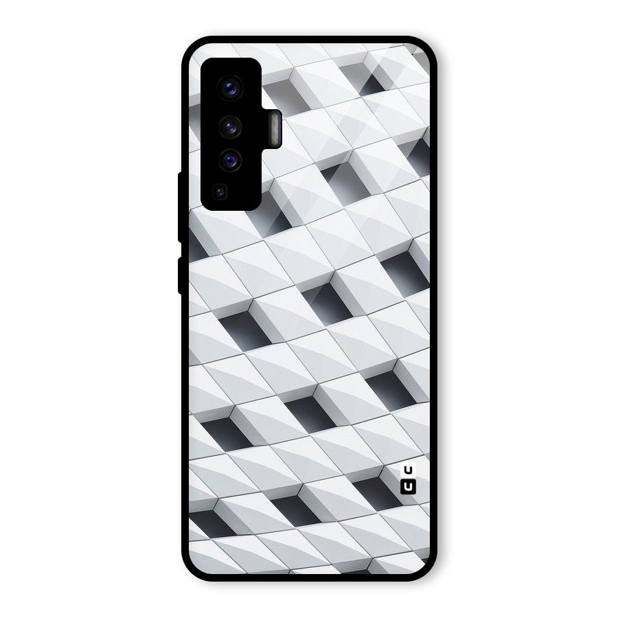 Building Pattern Glass Back Case for Vivo X50