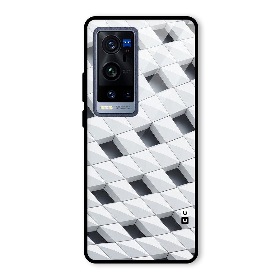 Building Pattern Glass Back Case for Vivo X60 Pro Plus