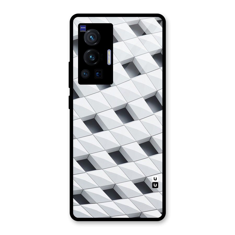 Building Pattern Glass Back Case for Vivo X70 Pro