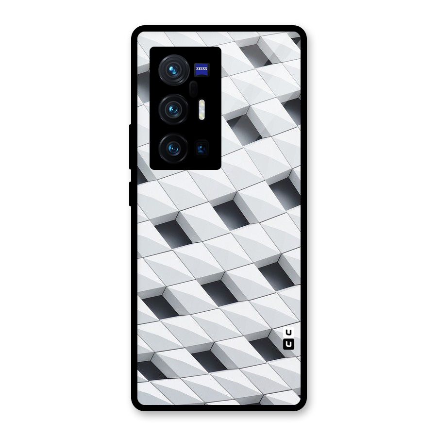 Building Pattern Glass Back Case for Vivo X70 Pro Plus