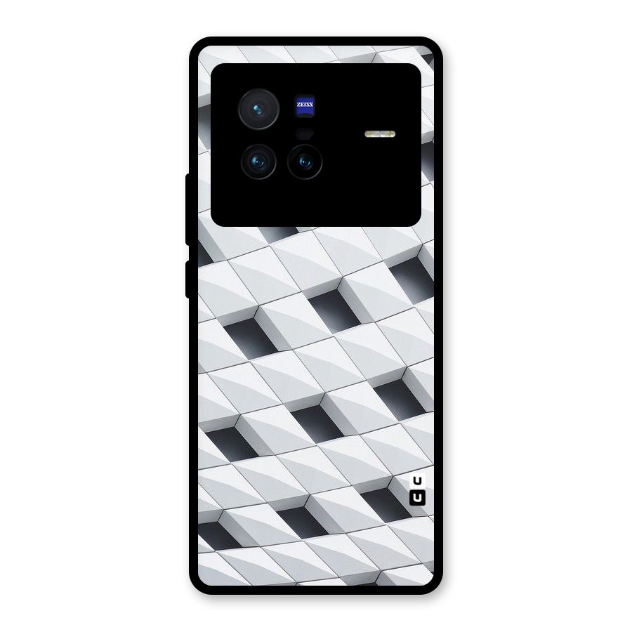 Building Pattern Glass Back Case for Vivo X80