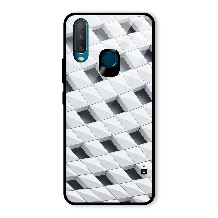 Building Pattern Glass Back Case for Vivo Y12