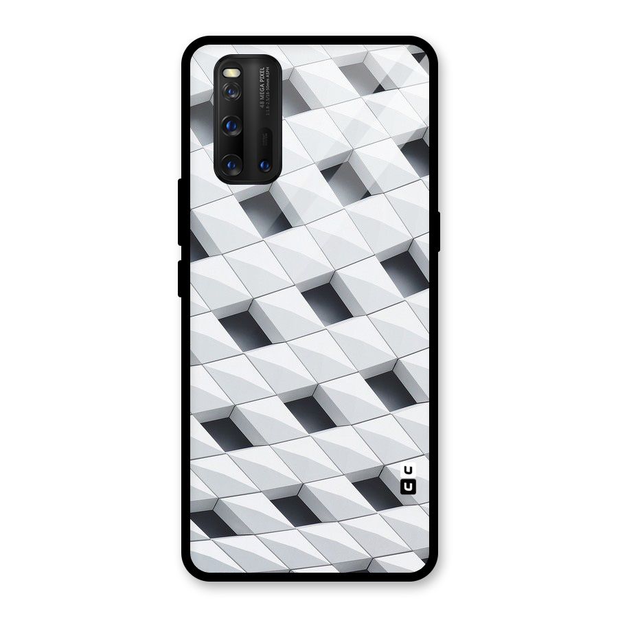 Building Pattern Glass Back Case for Vivo iQOO 3