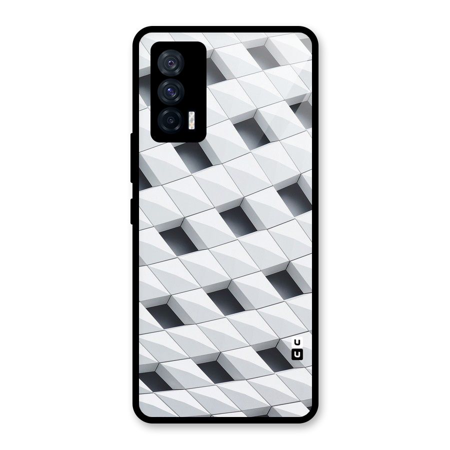 Building Pattern Glass Back Case for Vivo iQOO 7 5G