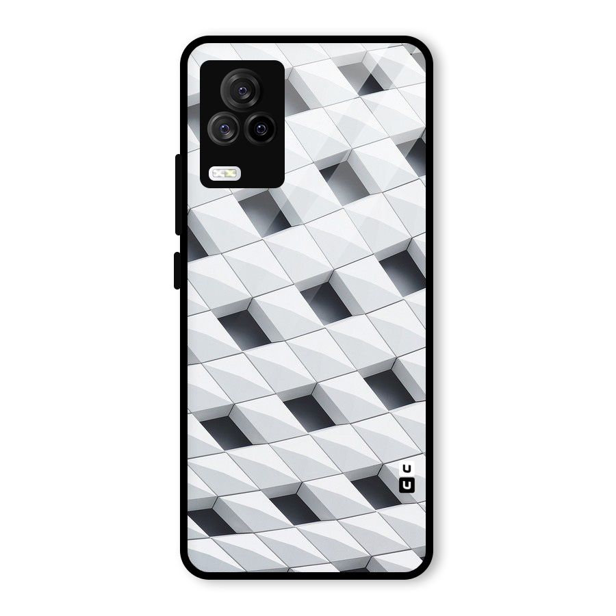 Building Pattern Glass Back Case for Vivo iQOO 7 Legend 5G