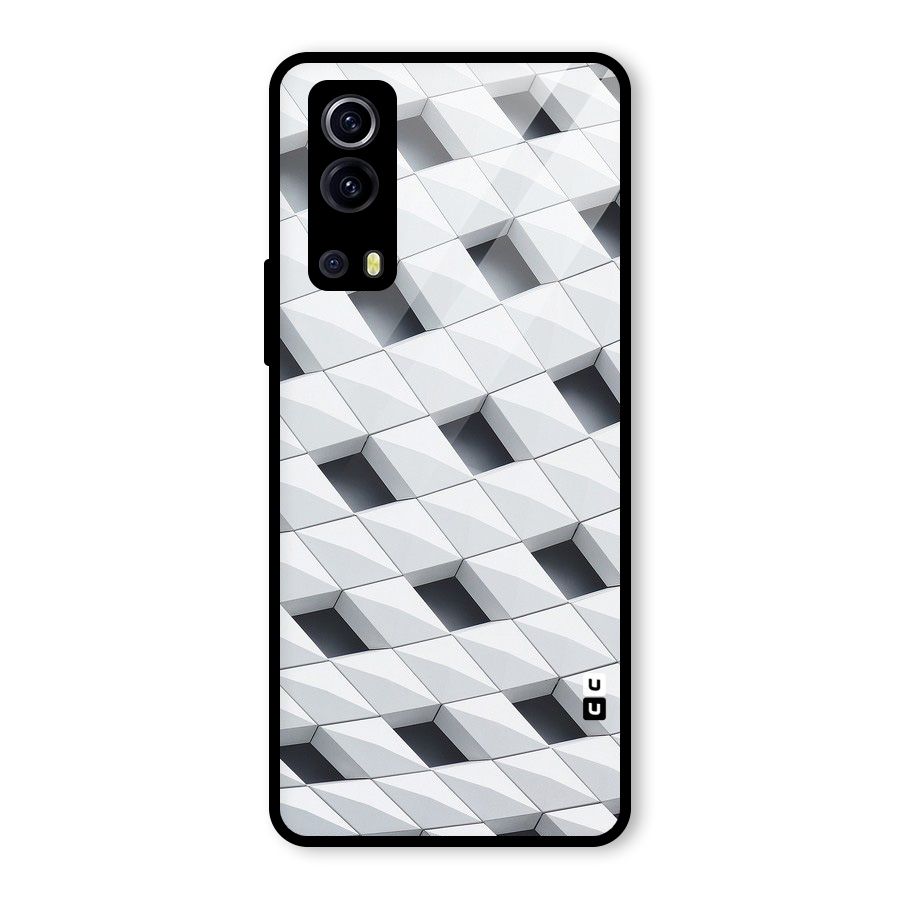 Building Pattern Glass Back Case for Vivo iQOO Z3