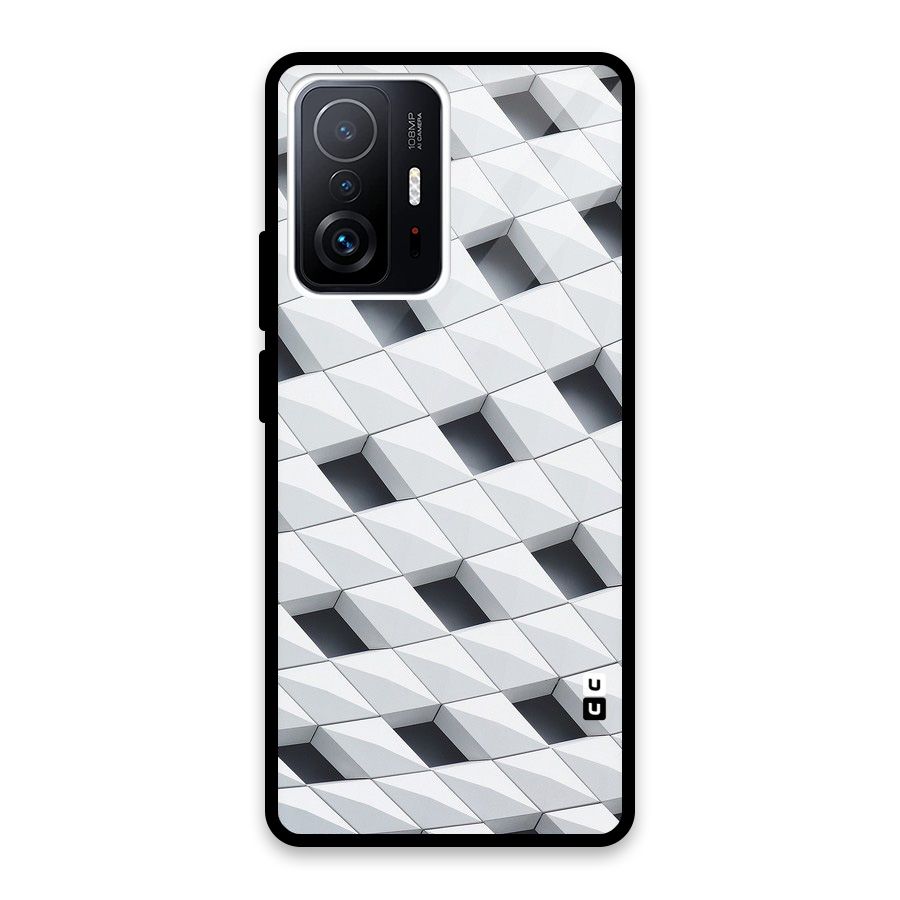 Building Pattern Glass Back Case for Xiaomi 11T Pro