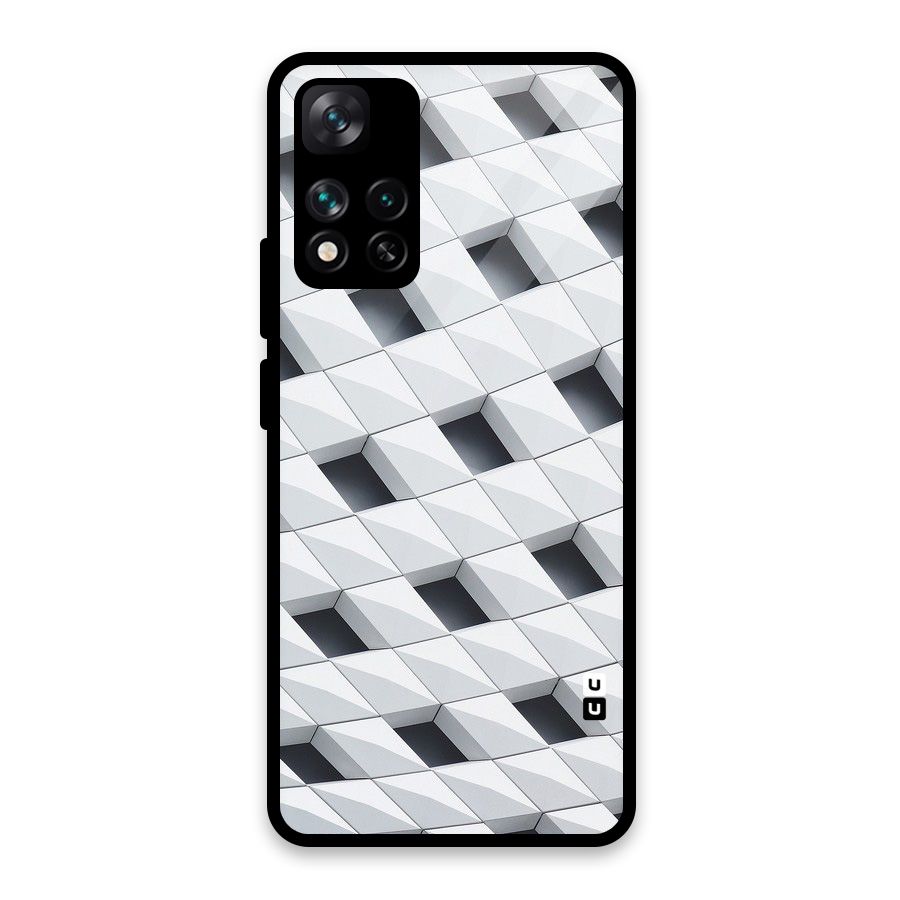 Building Pattern Glass Back Case for Xiaomi 11i HyperCharge 5G
