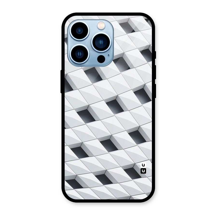 Building Pattern Glass Back Case for iPhone 13 Pro