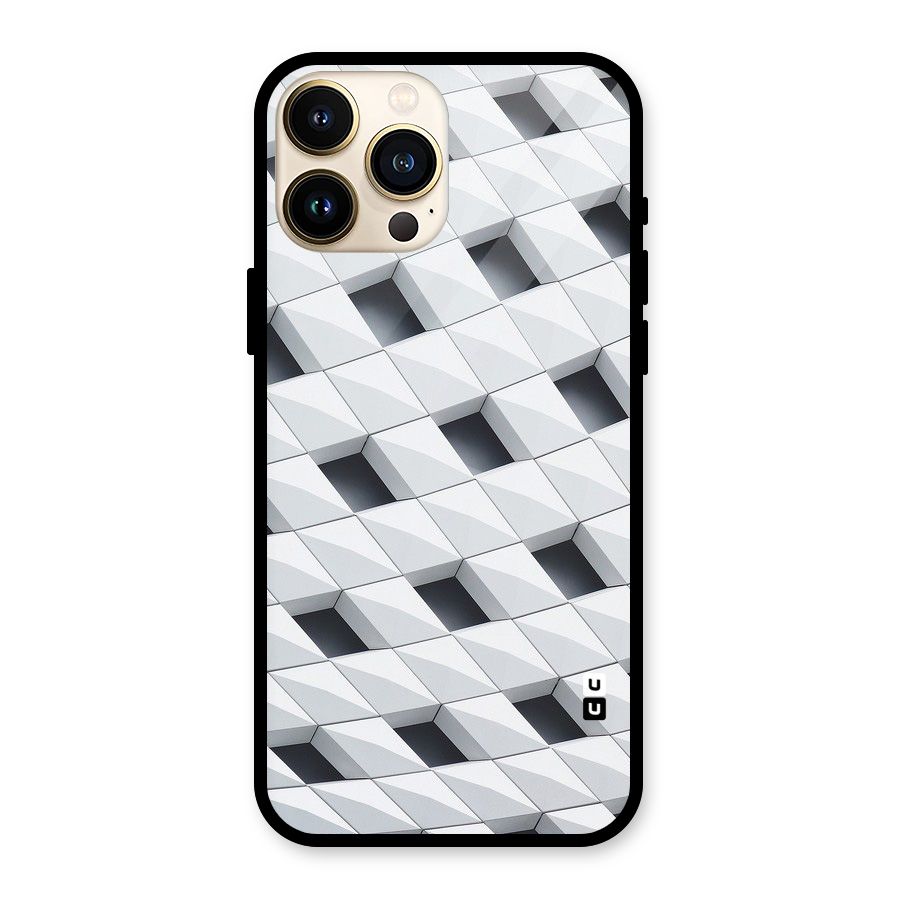 Building Pattern Glass Back Case for iPhone 13 Pro Max