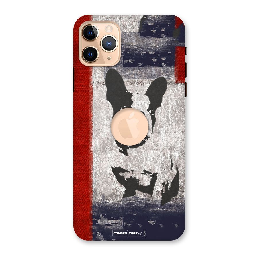 Bull Dog Back Case for iPhone 11 Pro Max Logo Cut