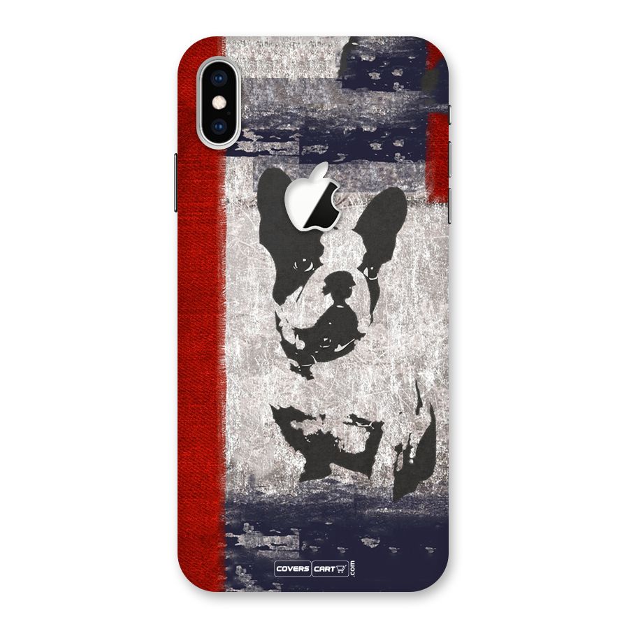 Bull Dog Back Case for iPhone XS Max Apple Cut