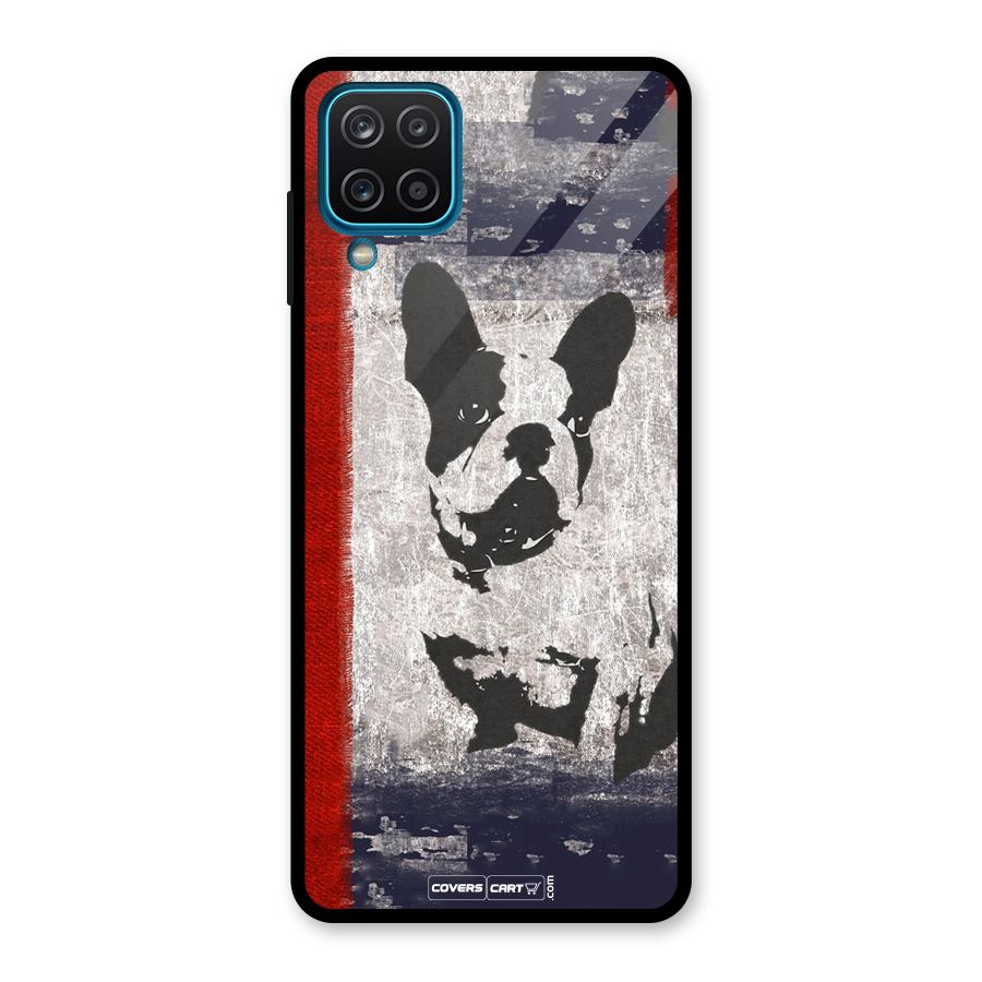 Bull Dog Glass Back Case for Galaxy A12