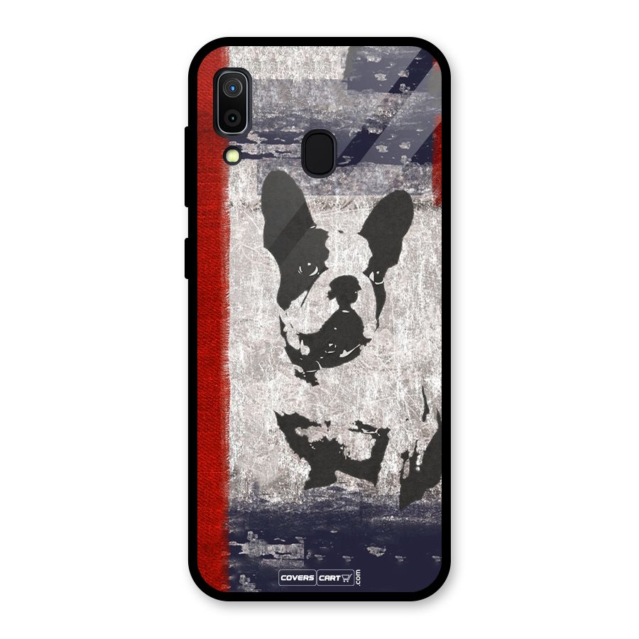 Bull Dog Glass Back Case for Galaxy A30