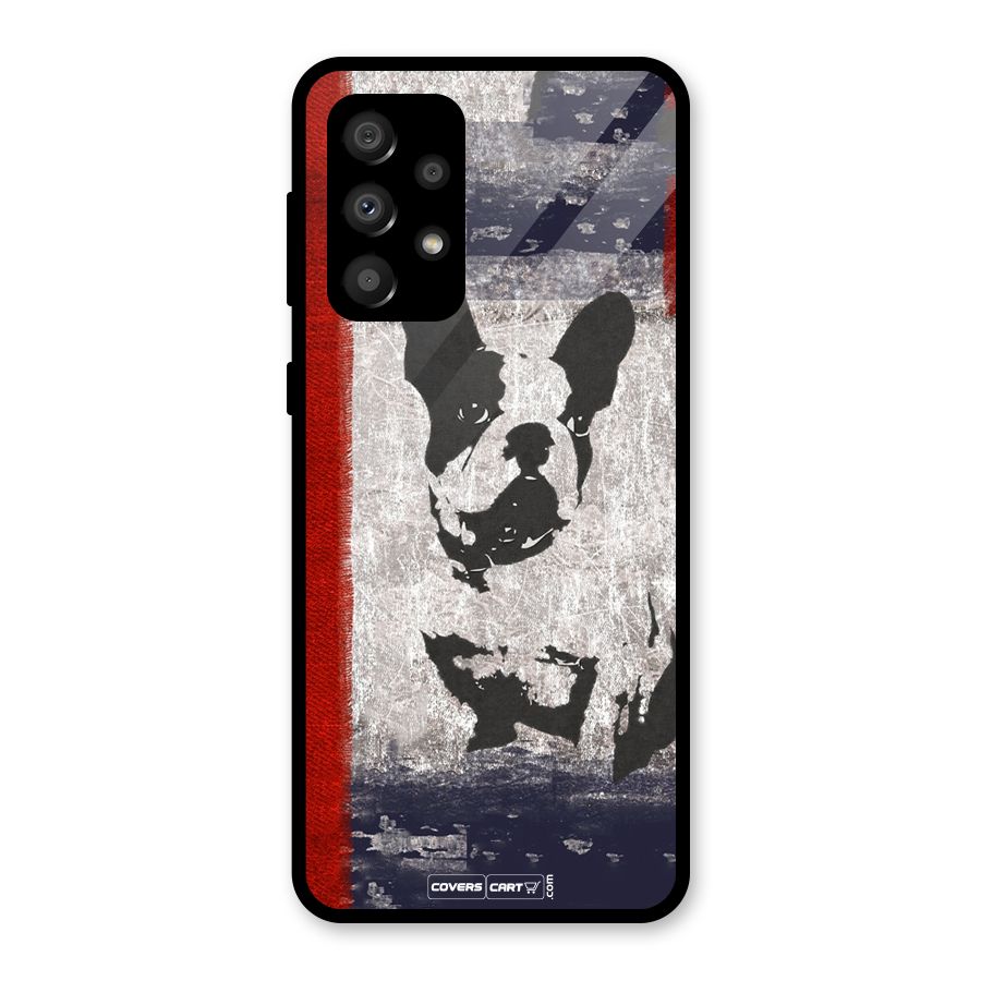 Bull Dog Glass Back Case for Galaxy A32