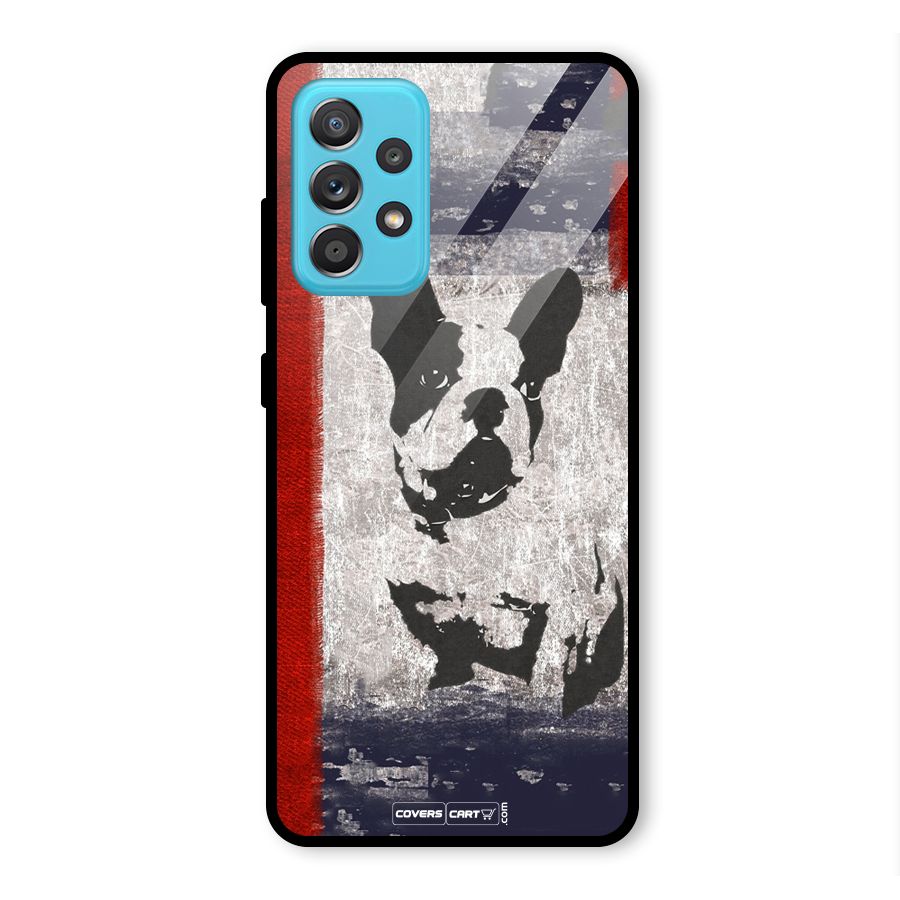Bull Dog Glass Back Case for Galaxy A52
