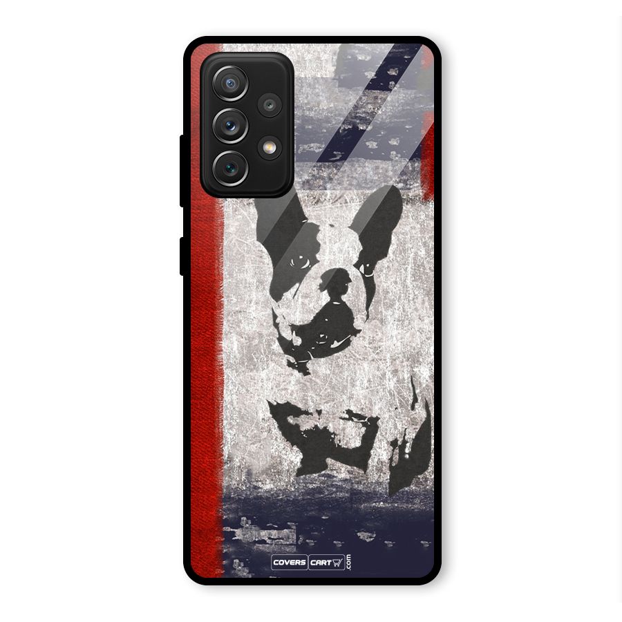 Bull Dog Glass Back Case for Galaxy A72