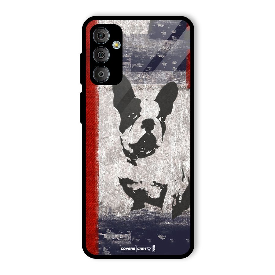 Bull Dog Glass Back Case for Galaxy F23