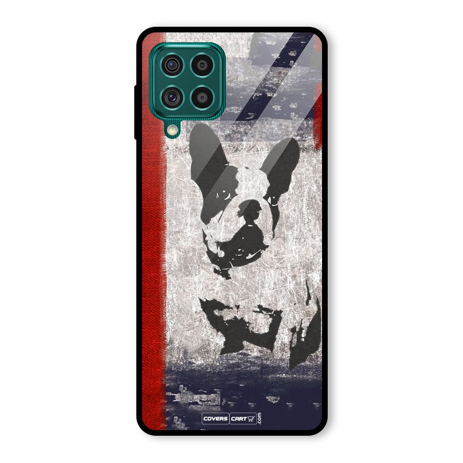 Bull Dog Glass Back Case for Galaxy F62