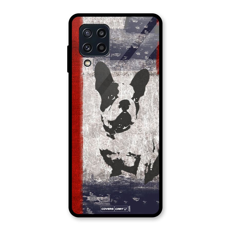 Bull Dog Glass Back Case for Galaxy M32