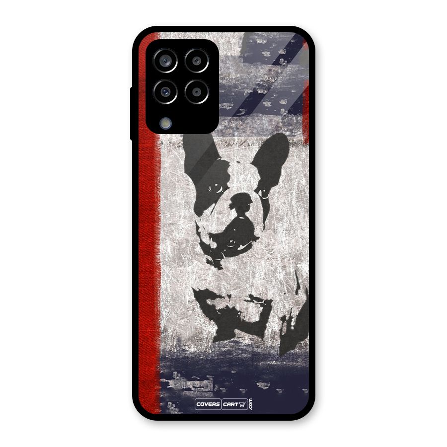 Bull Dog Glass Back Case for Galaxy M33
