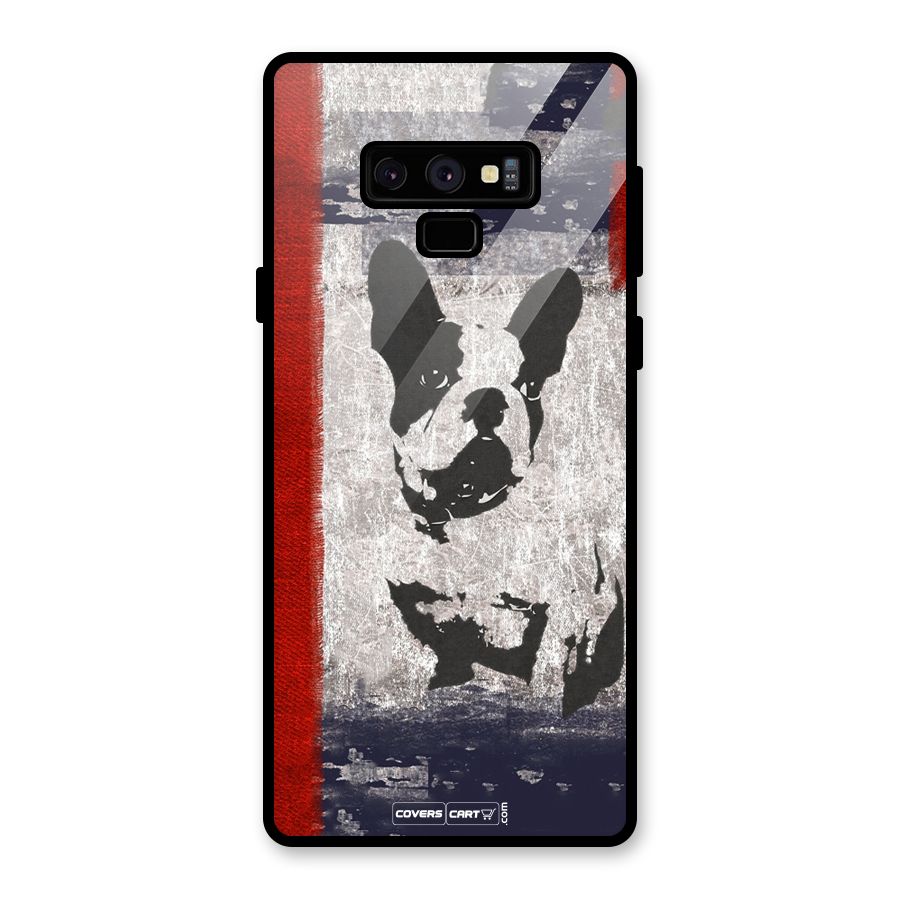 Bull Dog Glass Back Case for Galaxy Note 9